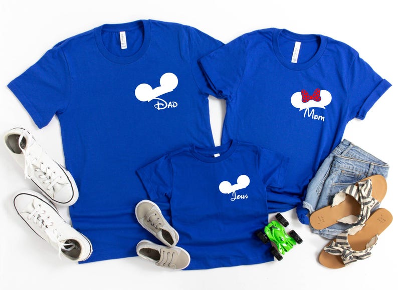 Custom Disney Family Trip Shirts, Personalized Disney Name Sweatshirt, Disneyland Family Vacation Matching Shirts, Magic Kingdom Trip Outfit image 3