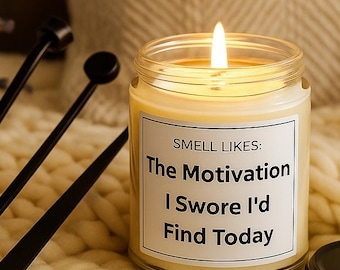 Trying My Best-ish Gift Set • Funny Candle • Candle Care Kit • Sarcastic