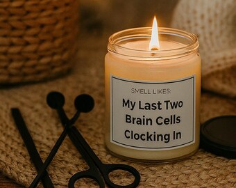Barely Functioning Candle Care Kit | Funny Gift Set | Sarcastic Candle + Wick Trimmer Tools