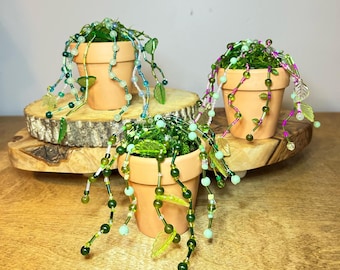 Handmade Beaded Plant