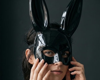 Bunny Mask, Long Ear Rabbit Cosplay for Adult Gothic Party