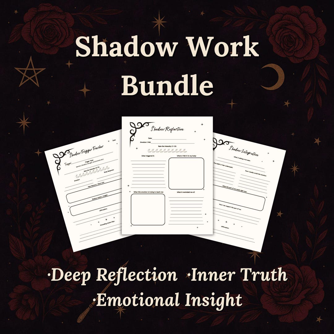 Shadow Work Bundle Printable | Guided Emotional Healing Journal ...