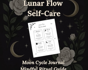 Pianificatore del ciclo lunare / Guida al rituale di cura di sé (PDF stampabile)