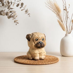 Big Eye Dog Figurine - Etsy