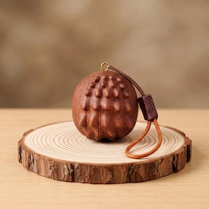 Hand-Carved Wood Hedgehog, Small Worry Stone, Zen Desk Pet, Stocking Stuffer, Gift for Her, Minimalist Figurine, Woodland Animal image 11