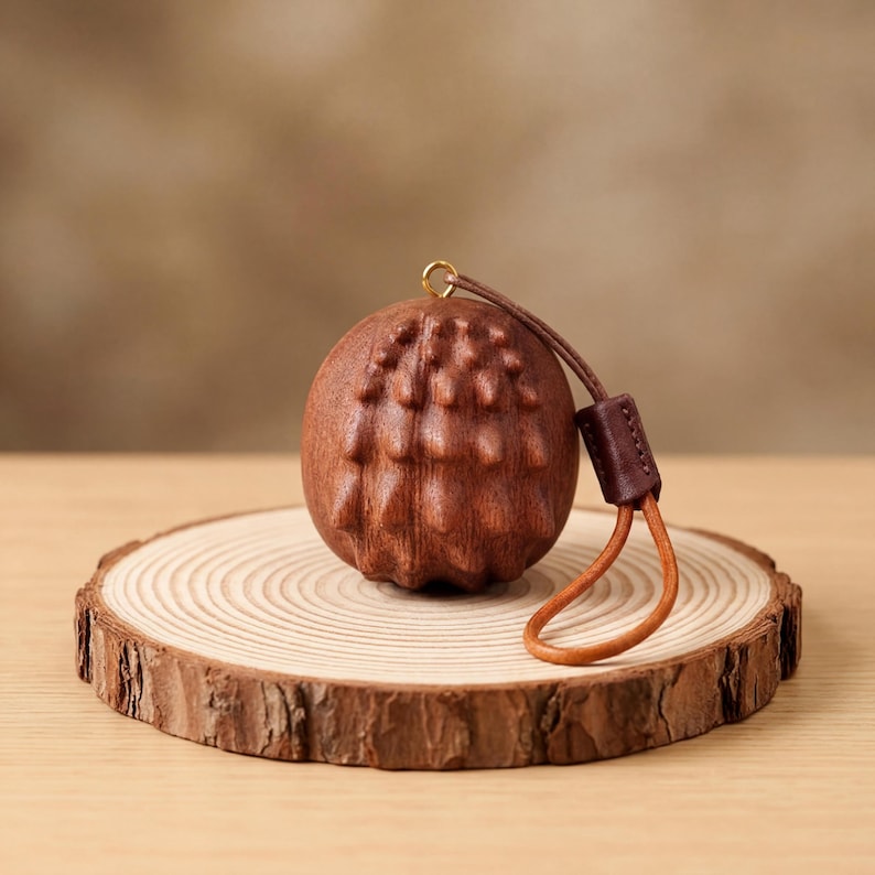 Hand-Carved Wood Hedgehog, Small Worry Stone, Zen Desk Pet, Stocking Stuffer, Gift for Her, Minimalist Figurine, Woodland Animal image 11
