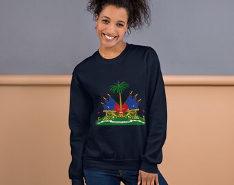 Haitian Flag Sweatshirt, Unisex Flag long sleeve shirt, Men  Women top