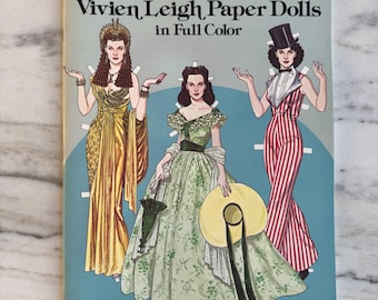 Vivien Leigh Paper Dolls by Tom Tierney, Uncut, Vintage and Collectible!