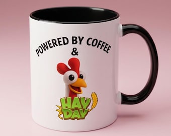 Coffee Gamer Mug – Funny Hay Day Chicken Cup, Gift for Gamers & Coffee Lovers