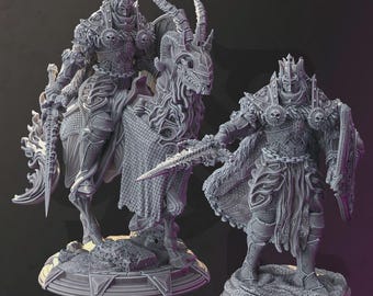Miniatura de Elfo Paladino Morto-Vivo - 32 mm 75 mm - Yinsylim – O Paladino Caído - DM Stash