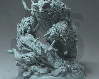 Miniatura de Firalyn, Coruja-Urso Tocada pelas Fadas - 32 mm 75 mm - DM Stash