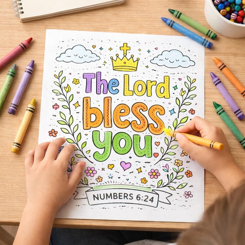 Bible Verse Coloring Pages for Kids | Christian Faith Activity (digital ...