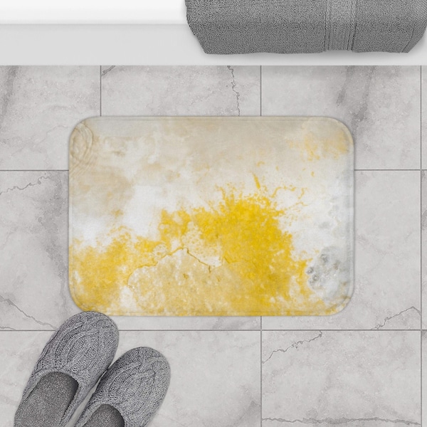 Yellow Bath Mat Etsy