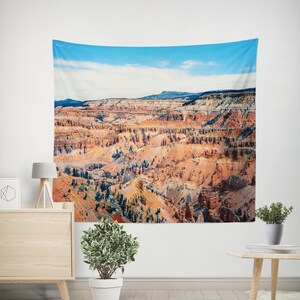 Bryce Canyon National Park Desert Tapestry, Zoom Tapestry Utah Desert Wall Tapestry Desert Bedroom Decor, Utah Gift, Gift for Hiker