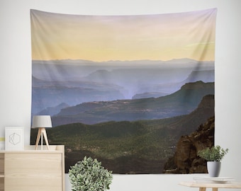 Grand Canyon Sunset Southwest Tapestry, Scenic Landscape Wall Hanging, Wanderlust Decor, Arizona Gift, National Park Gifts, Nature Bedroom