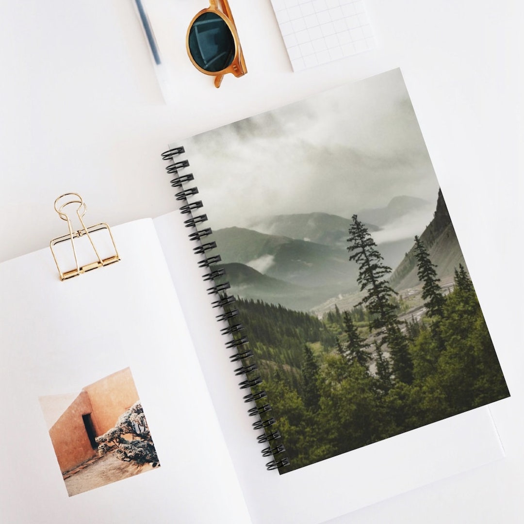 Foggy Mountain Valley Journal, 6x8 Spiral Notepad or 5x7