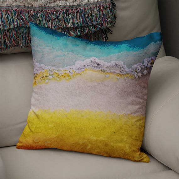 Blue and Yellow Pillow Cover Beautiful Pillows Covers Valances Home Decors
