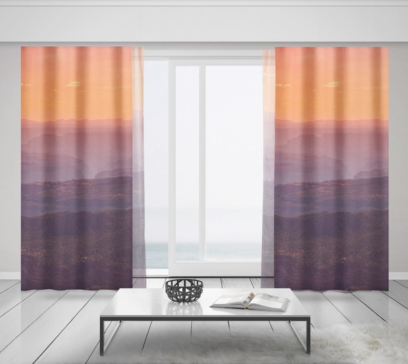Grand Canyon Sunset Window Curtains 50 x 84 Inches,