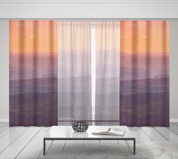 Grand Canyon Sunset Window Curtains, Southwest Home Decor (50x84 Inches)