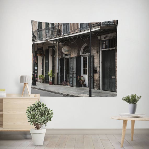 New Orleans Decor French Quarter Wall Tapestry French Cafe Etsy