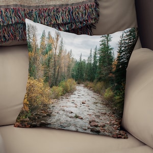 Forest Throw Pillow - Colorado Nature Decor, Colorado Throw Pillow, Forest Pillow Case, Trees Throw Pillow, Nature Living Room, Rustic
