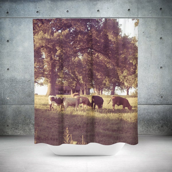 Farmhouse Shower Curtain Etsy