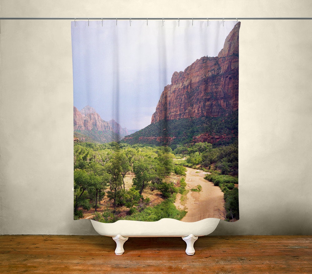 Utah Home Decor Zion National Park Scenic Desert Shower Etsy