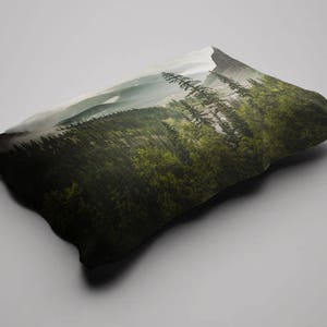 Mountain Valley Pillow Case, Scenic Pillow Case, Nature Bedroom, Mountain Bedroom, Pillowcase, Nature Bedding, Adventure Bedroom Decor