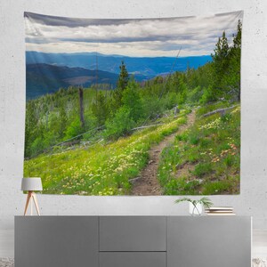 Tenture murale Trail to the Wilderness, forêt nationale de Colville, État de Washington, Pacific Trail
