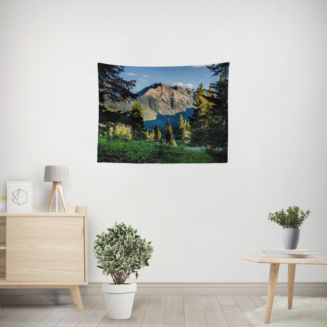 Mountain Peak Tapestry Colorado Forest Wall Hanging Nature  Etsy