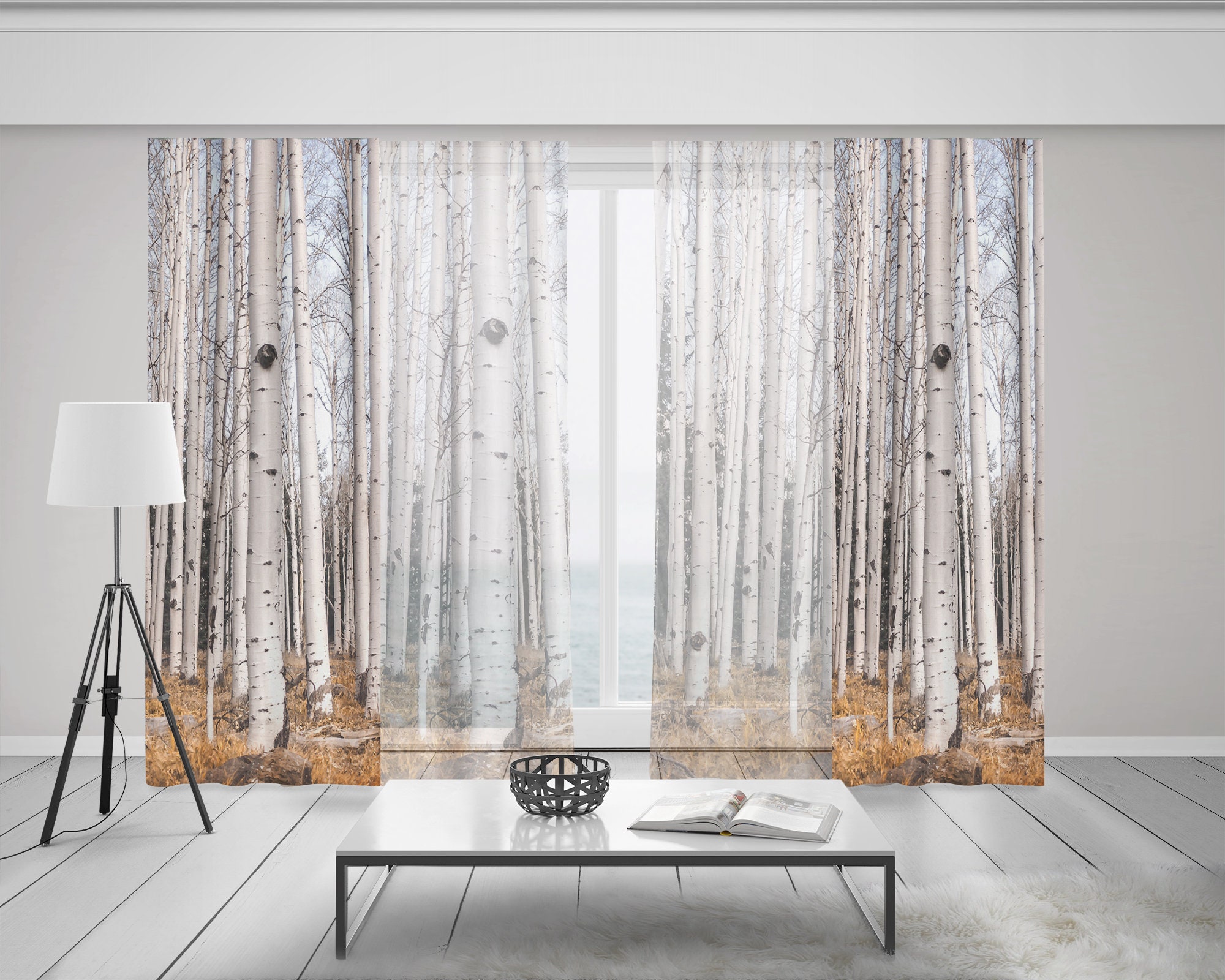 Beautiful Landscape 3D Printing Curtains Bedroom Living Room Lounge Shading  Curtain Cortinas Para Salon 2 piezas For Windows