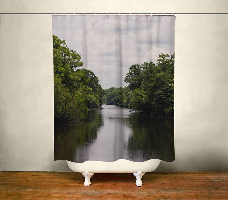 Louisiana River Shower Curtain Nature Shower Curtain Louisiana Bayou Decor Lafayette Nature Bathroom Photo Shower Curtain