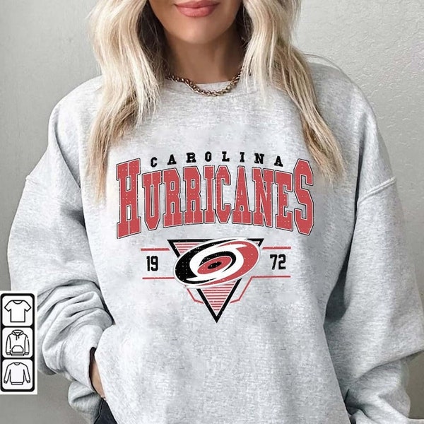 Vintage Carolina Hurricane Sweatshirt, Hurricanes Tee, Hockey Sweatshirt, College Sweater, Hockey Fan Shirt, Carolina Hockey Shirt