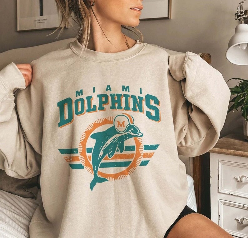 Miami dolphins retro t shirt new arrivals