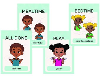 Baby Sign Flashcards | English, Spanish & ASL (Digital Download)
