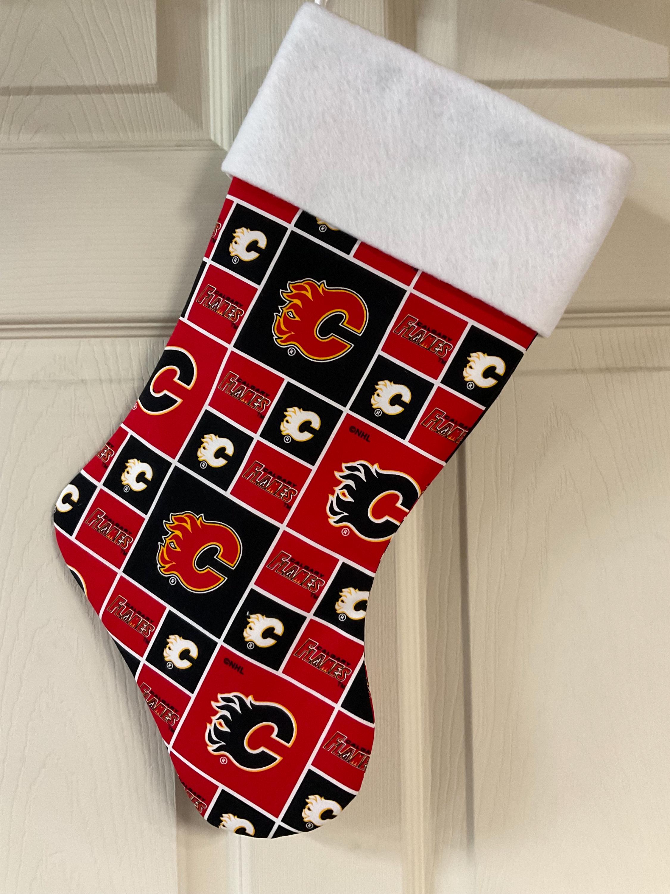 Discover Calgary Flames Christmas Stocking