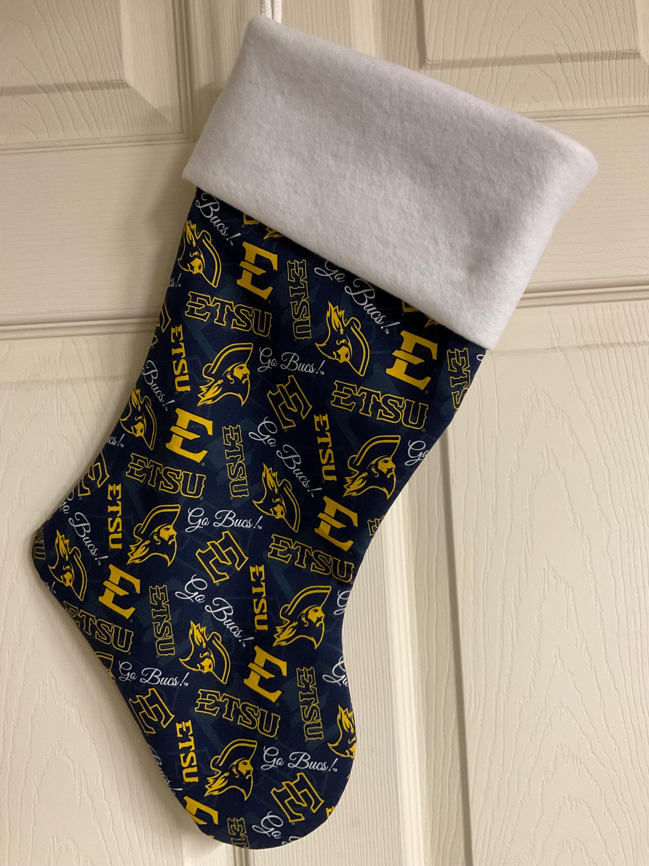 Discover ETSU Go Bucs!  Christmas Stocking