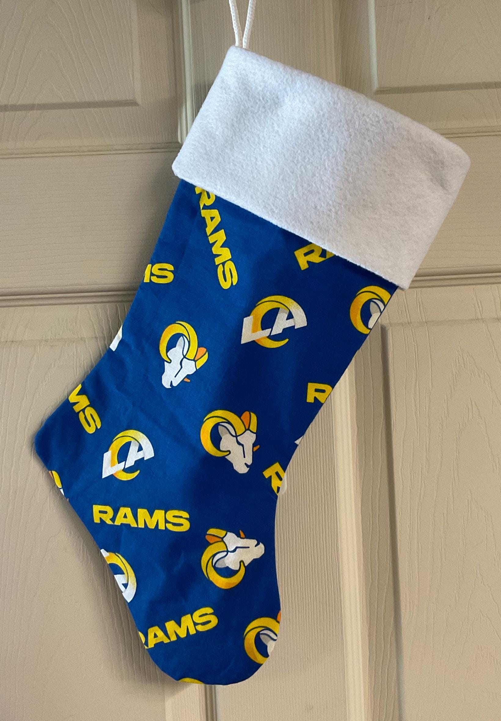 Discover LA Rams  Christmas Stocking