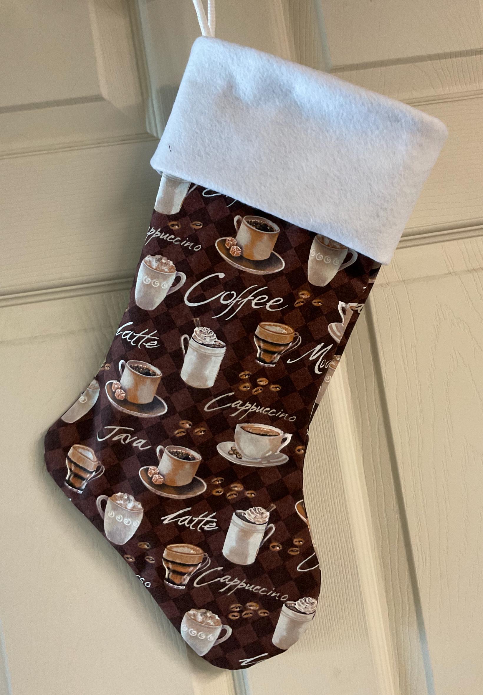 Discover Coffee lover Christmas Stocking