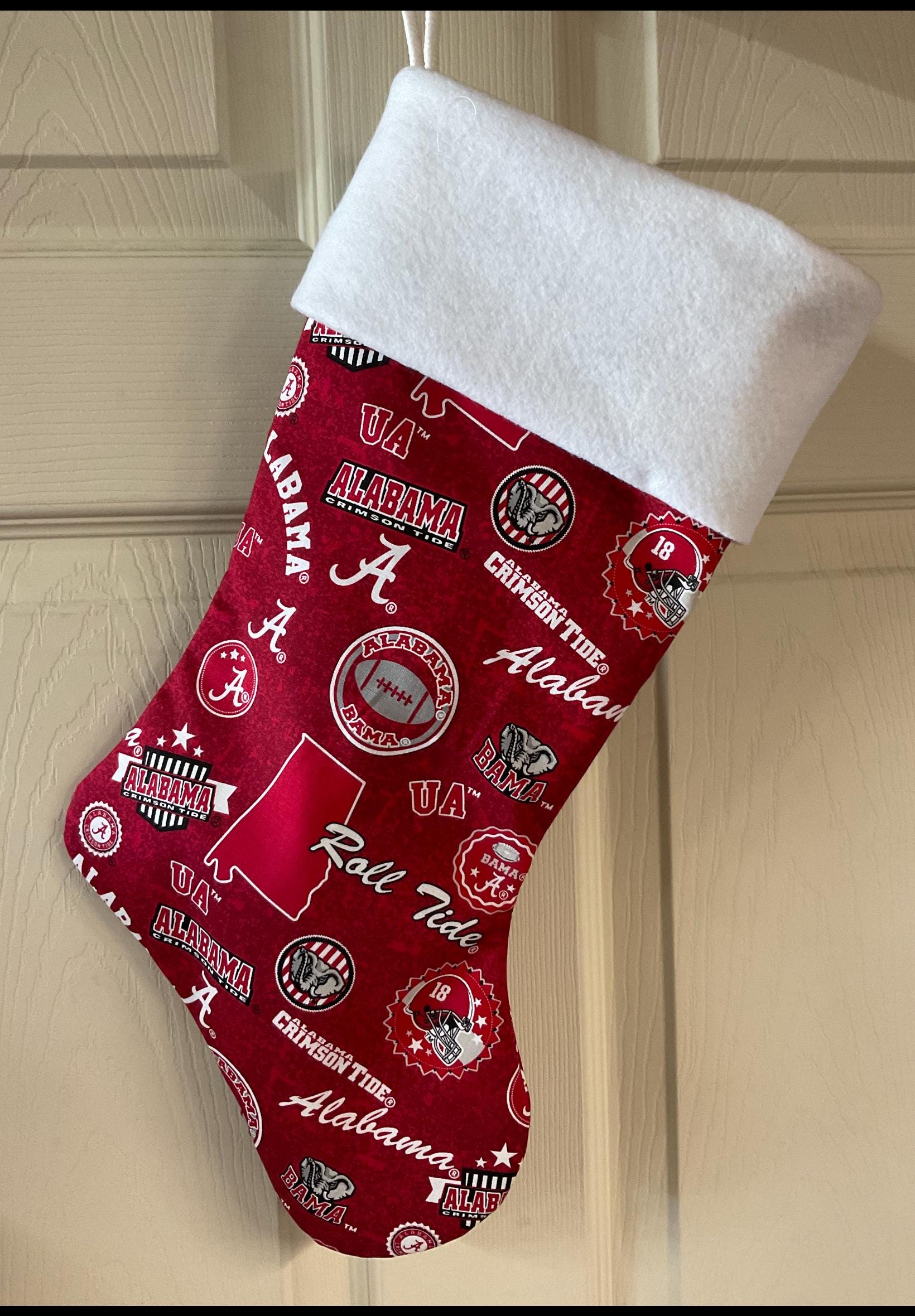 Discover Albm Roll Tide state design Christmas Stocking