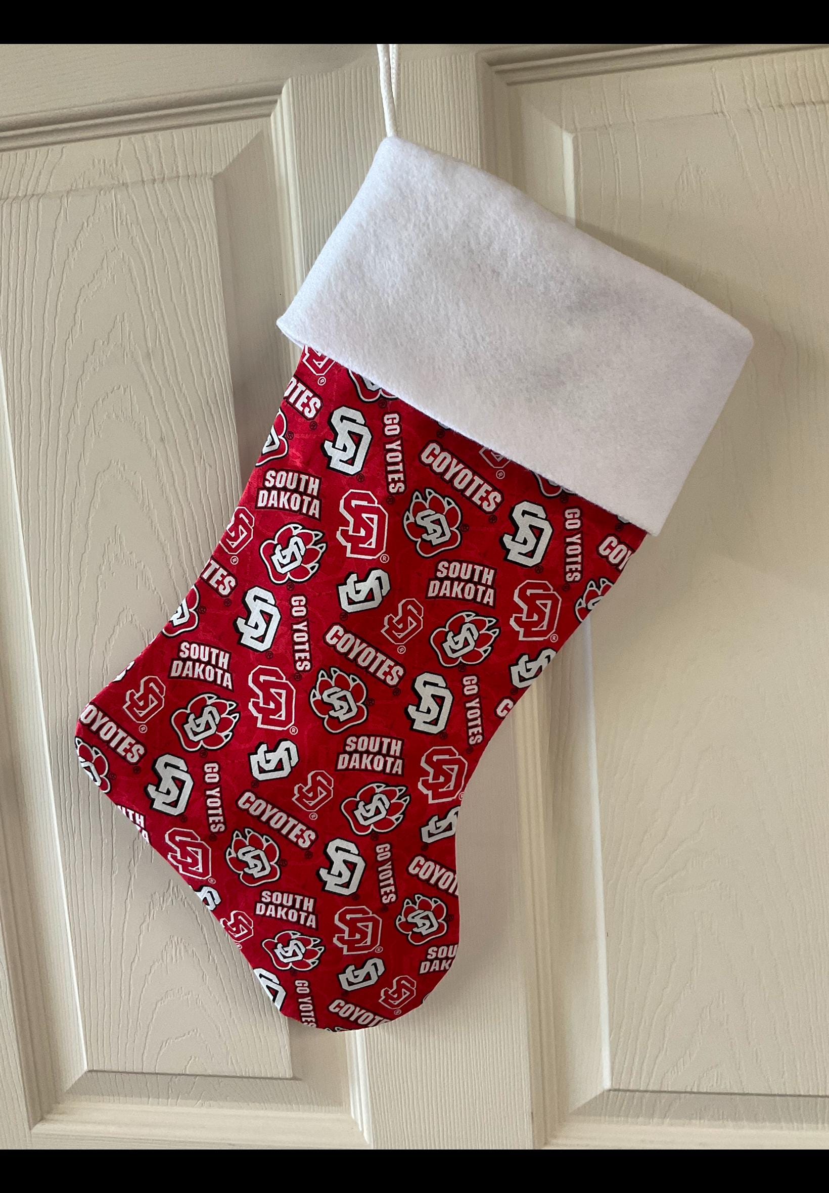Discover South Dakota Coyotes Christmas Stocking