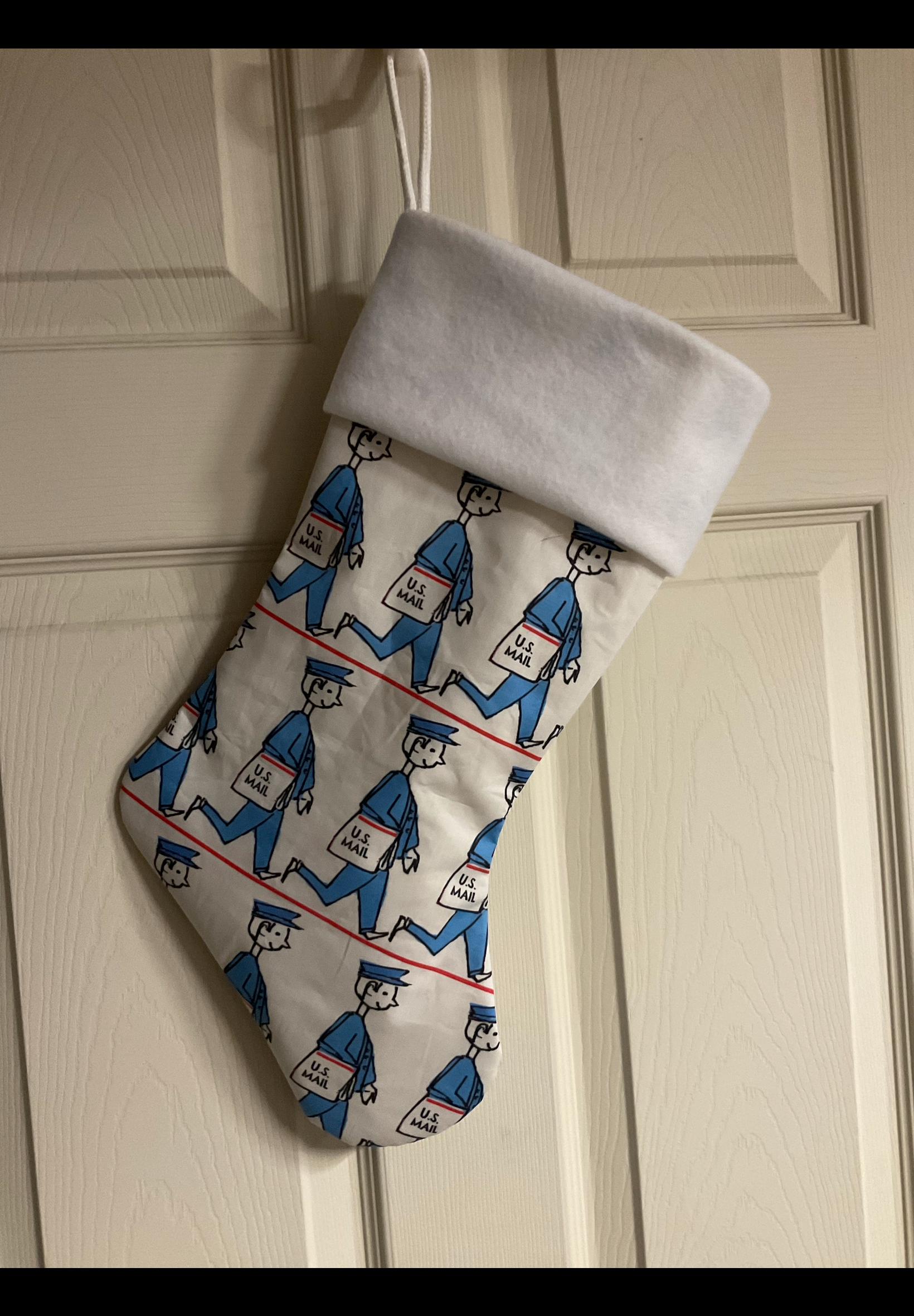 Discover Mail man  Christmas Stocking