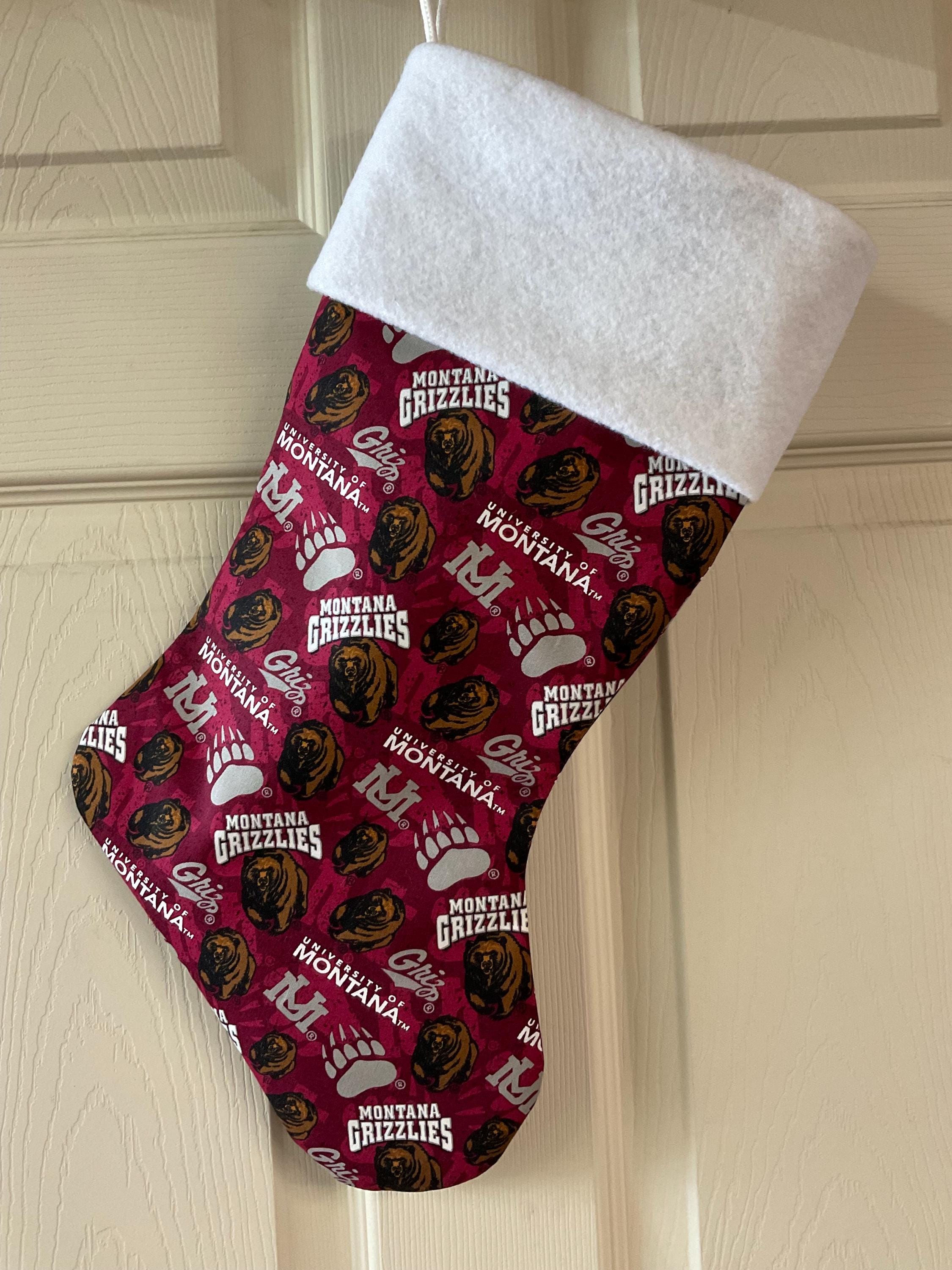 Discover Montana Grizzlies Christmas Stocking