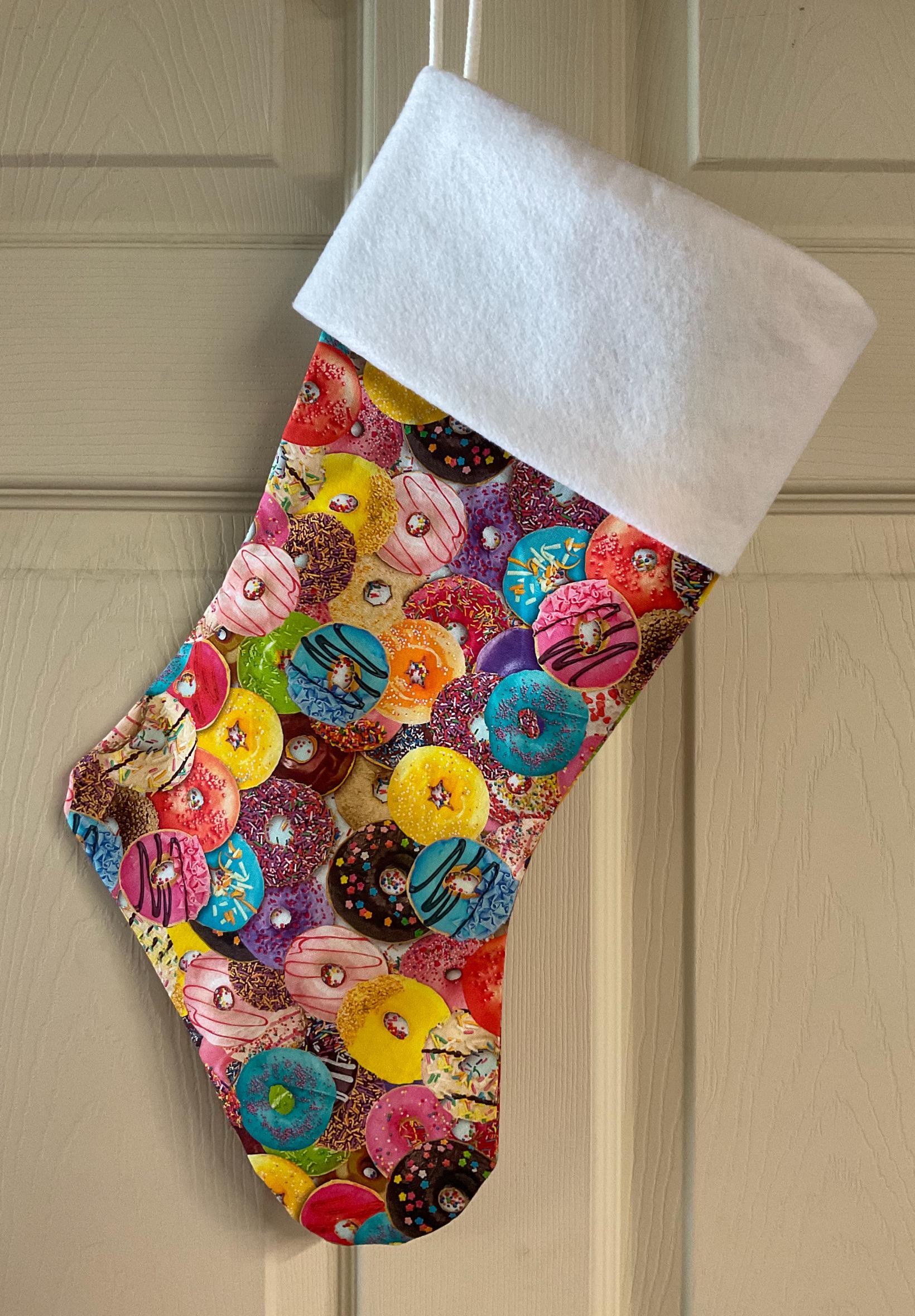 Discover Doughnuts Christmas Stocking