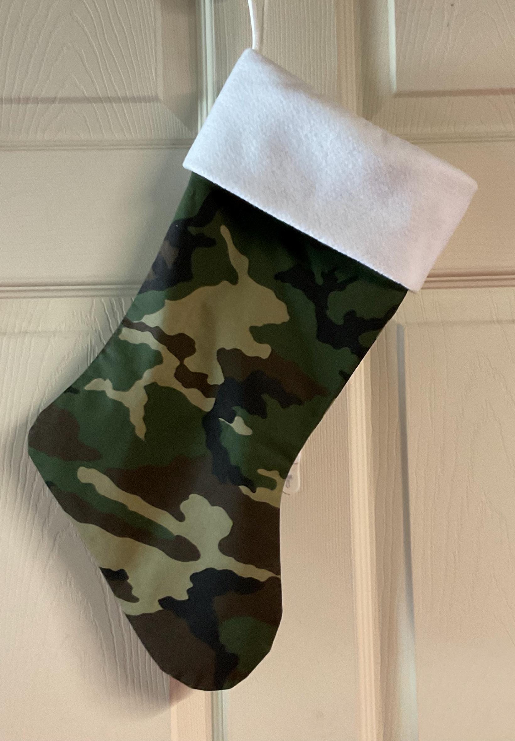 Discover Camouflage Christmas Stocking