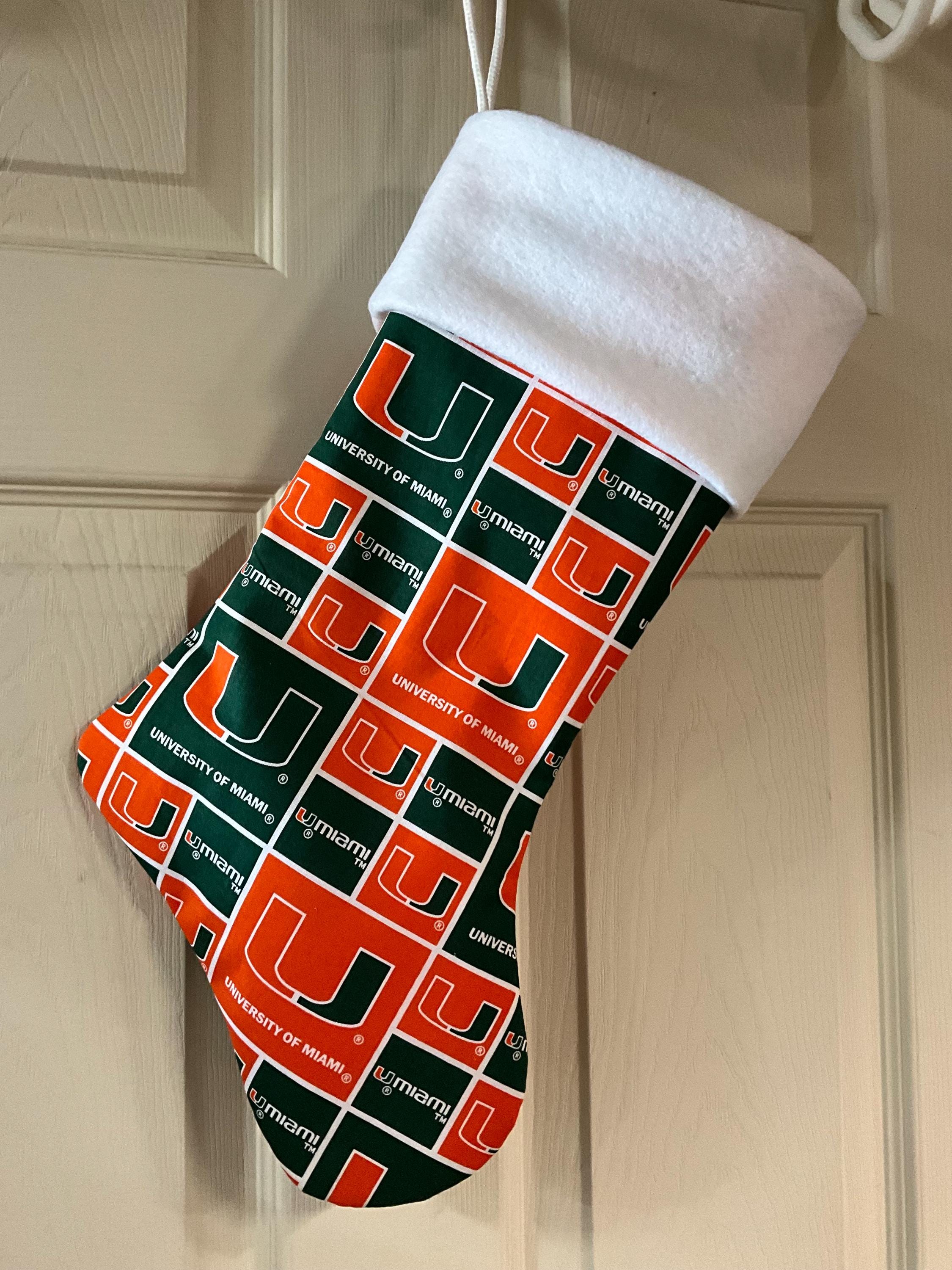 Discover Miami Hurricane Christmas Stocking