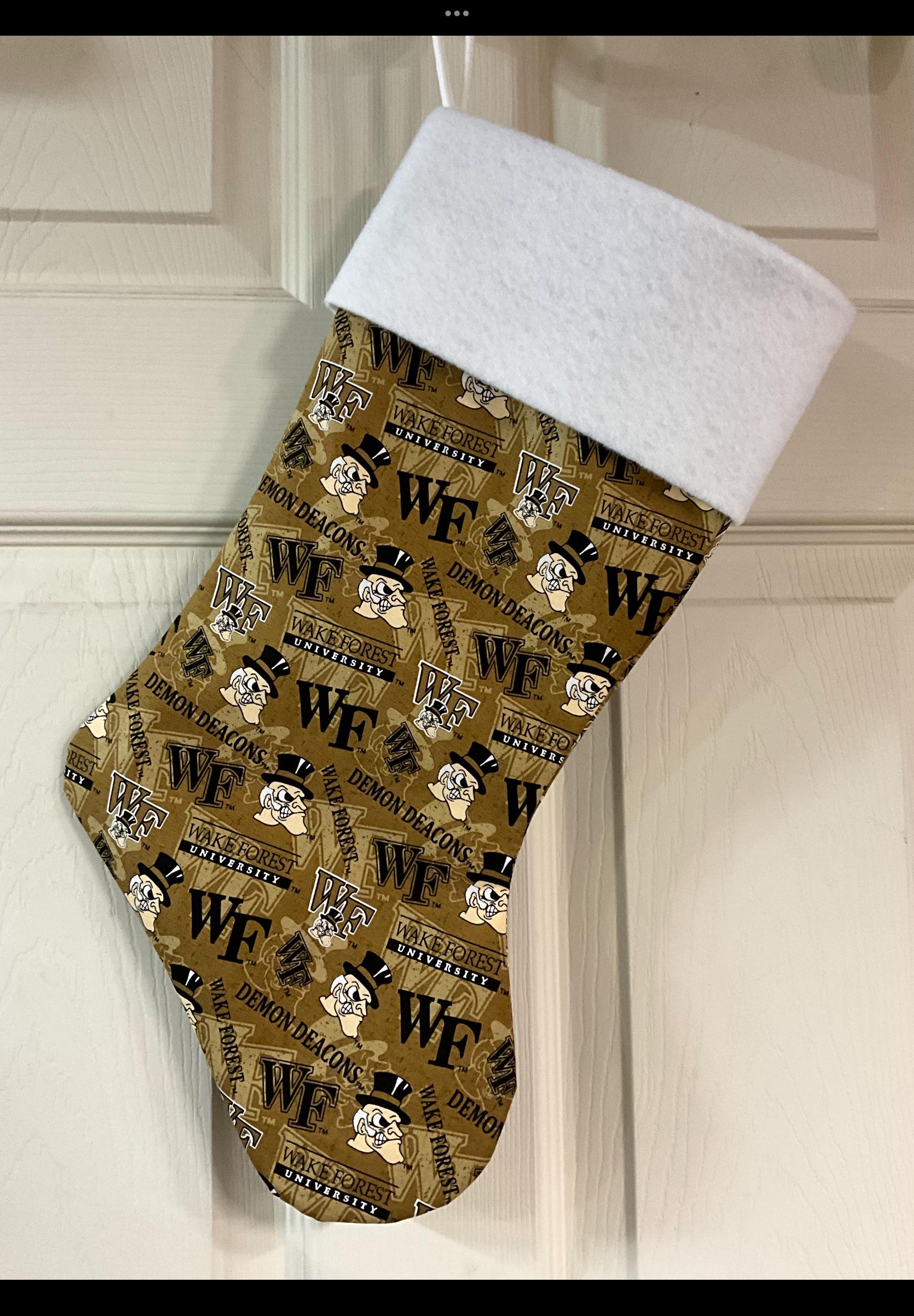 Discover Wake Forest  Christmas Stocking