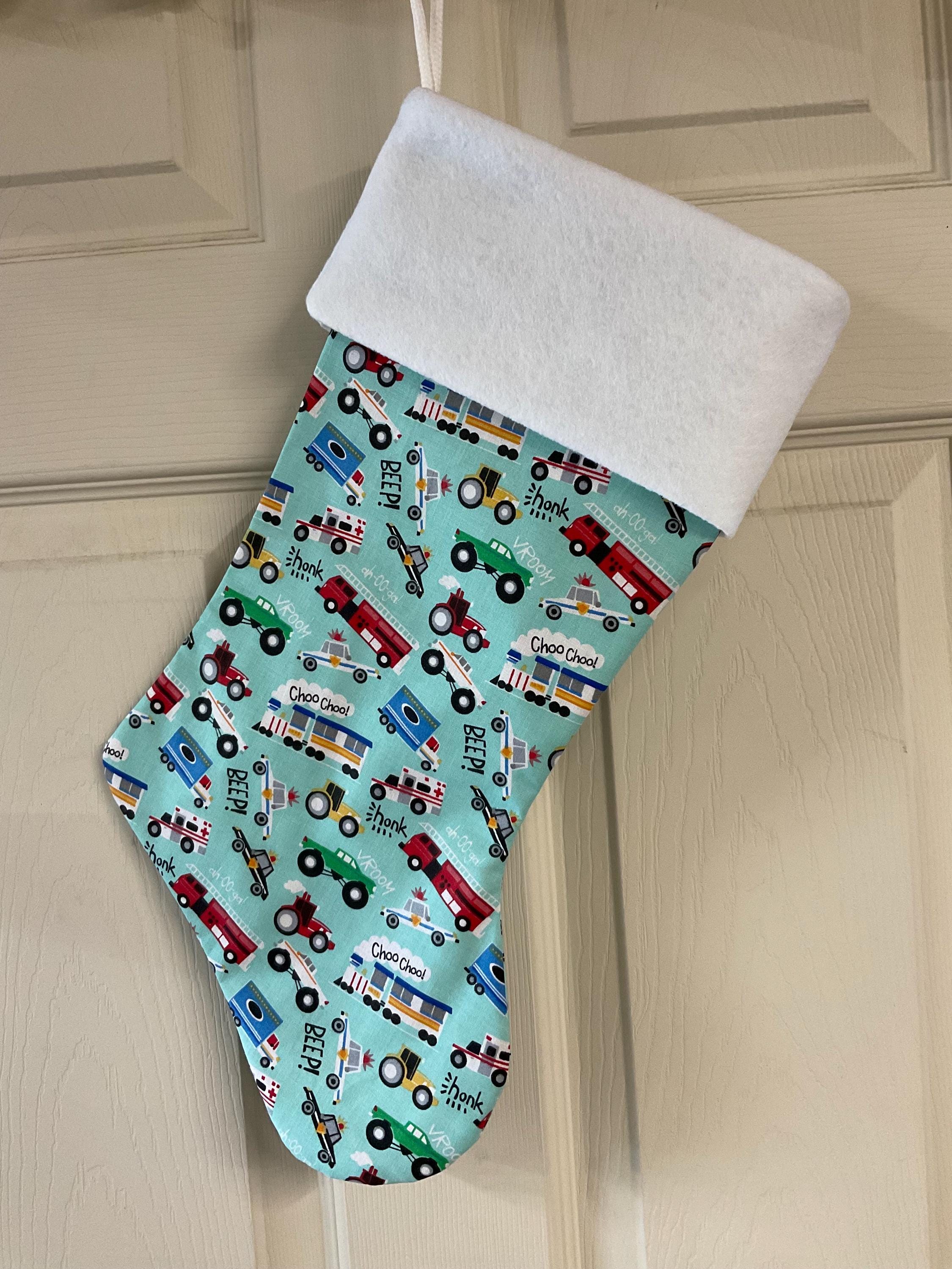 Discover Little boys toy truck Christmas Stocking