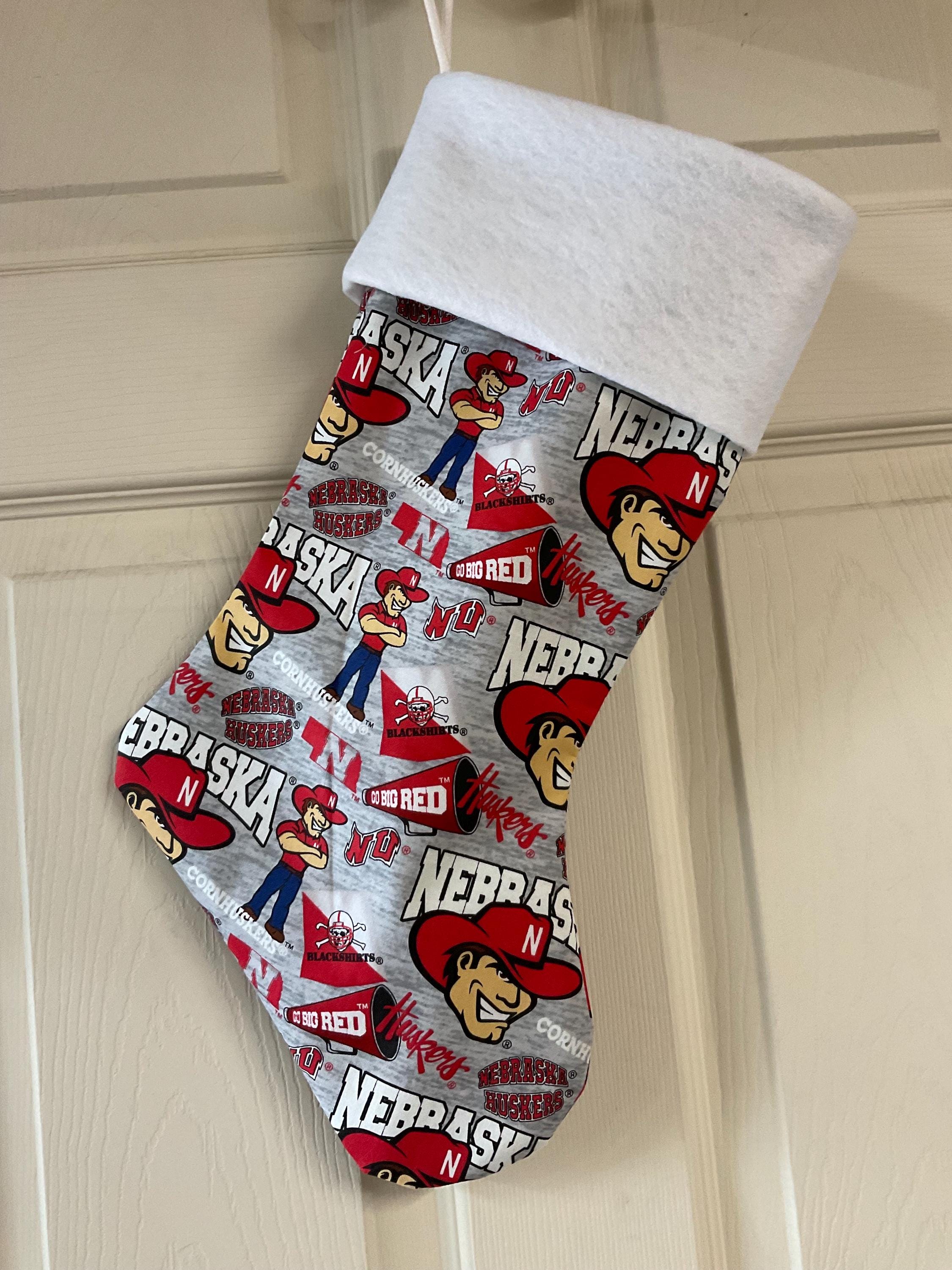Discover Nebraska Corn Huskers Christmas Stocking
