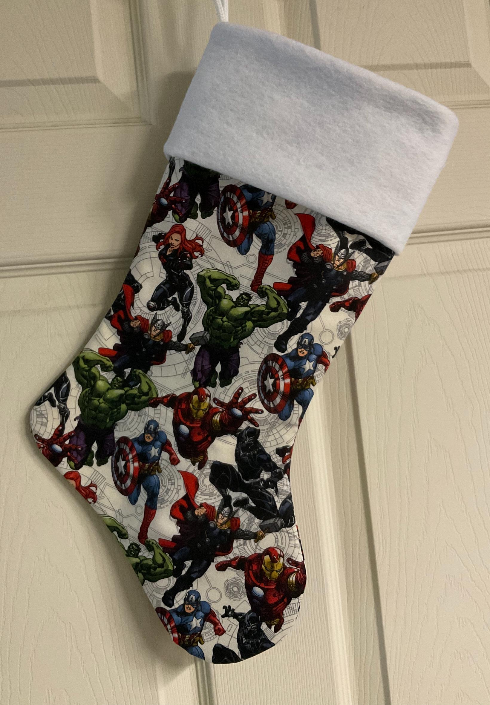 Discover Super Heroes Christmas Stocking